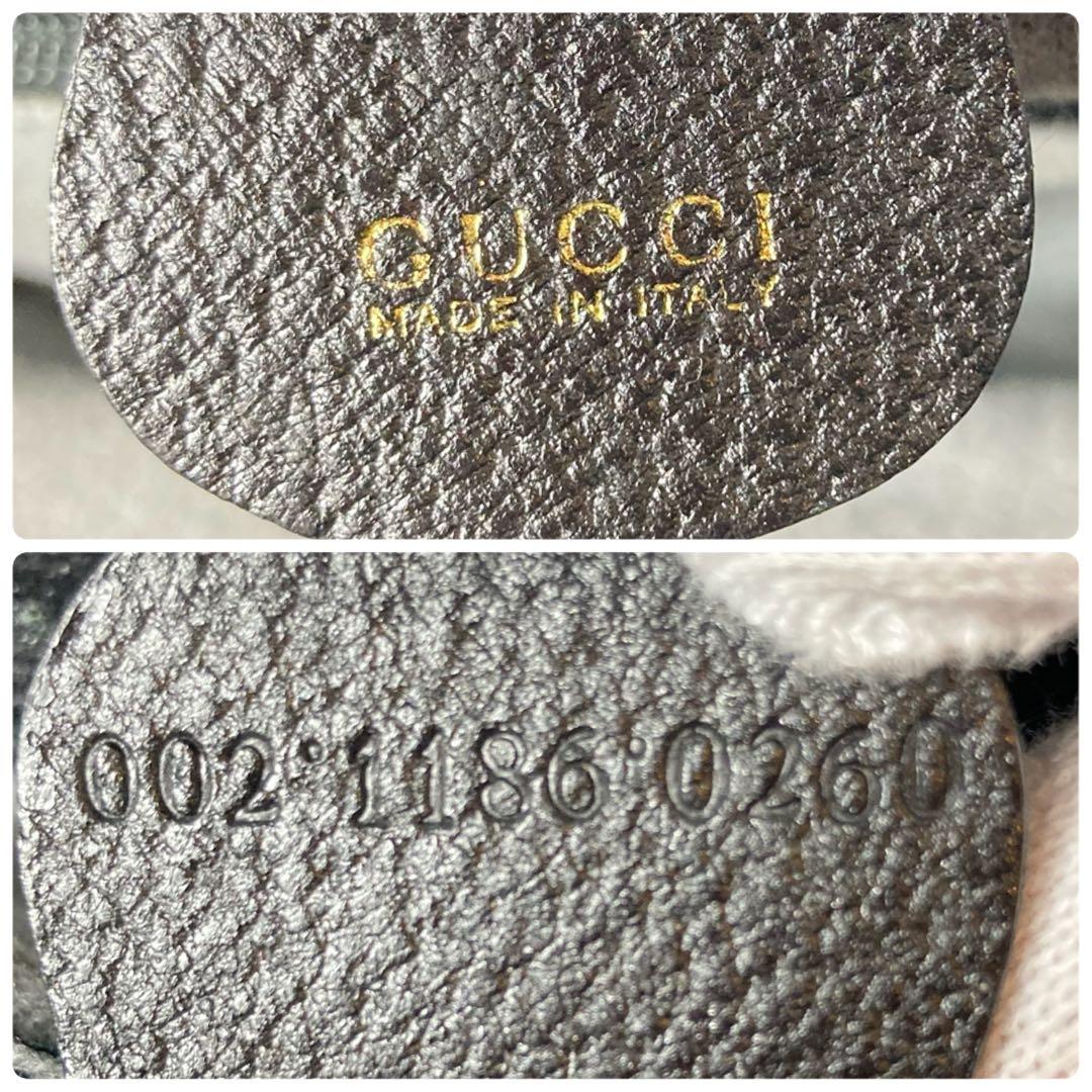 【極美品】GUCCI トートバッグ ダイアナ バンブー レザー ハンドバッグ 黒