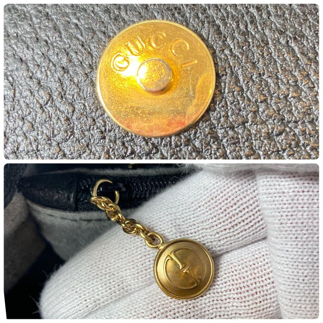 【極美品】GUCCI トートバッグ ダイアナ バンブー レザー ハンドバッグ 黒