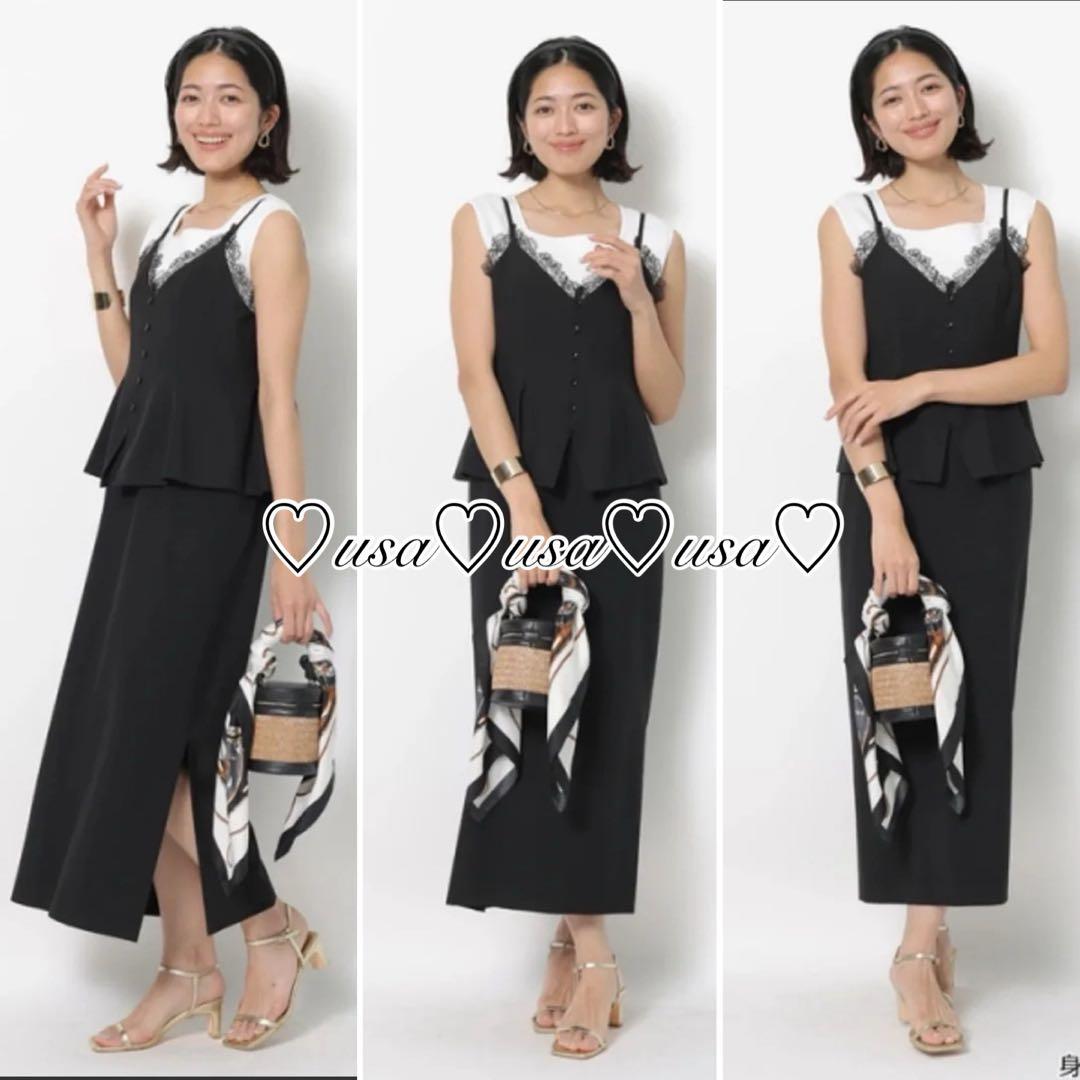 ♡新品♡JUSGLITTY♡ペプラムキャミジャンスカ