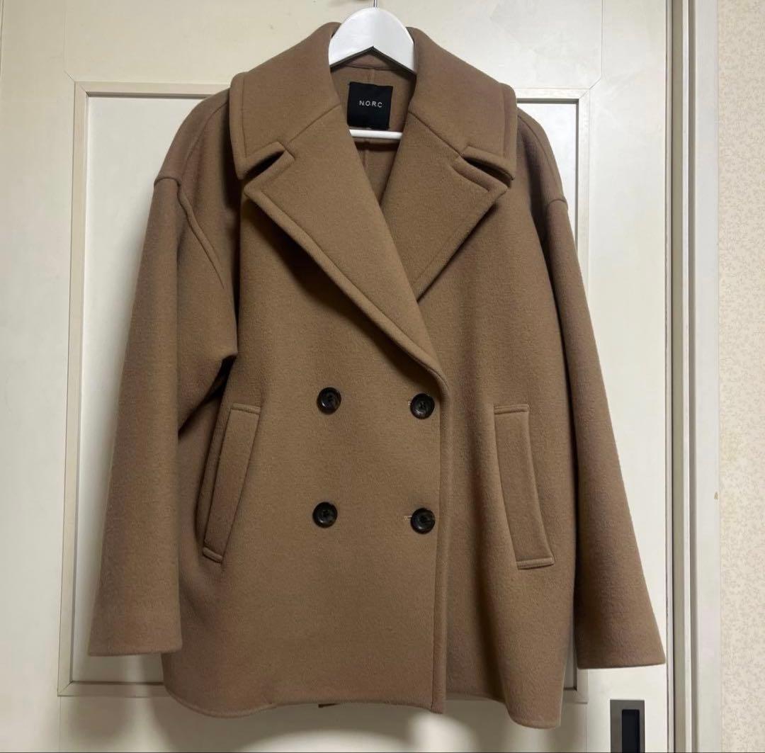 N.O.R.C ピーコート ウール　ベージュ