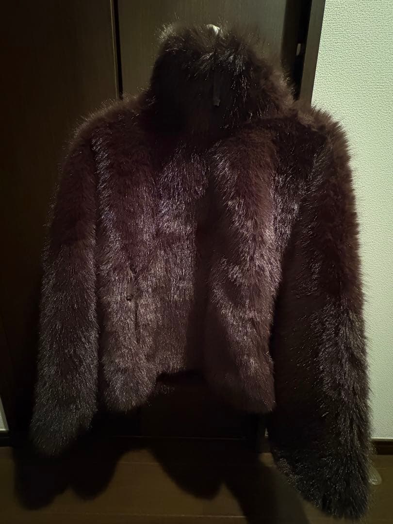 GAP×Sandy Liang ヴィーガンファーのハーフジッププルオーバー