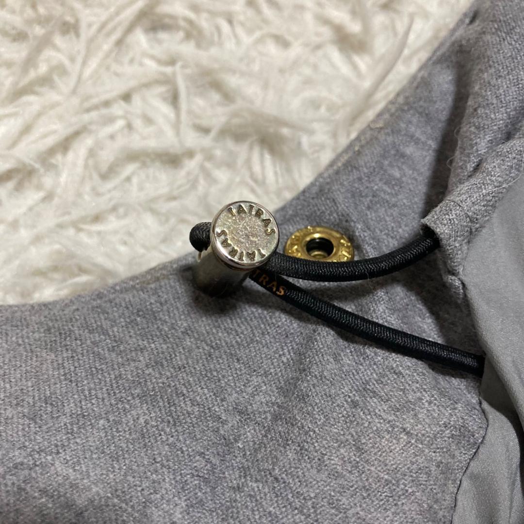 14098タトラス ルセラ ファー ダウンベスト グレー LTA184572 S