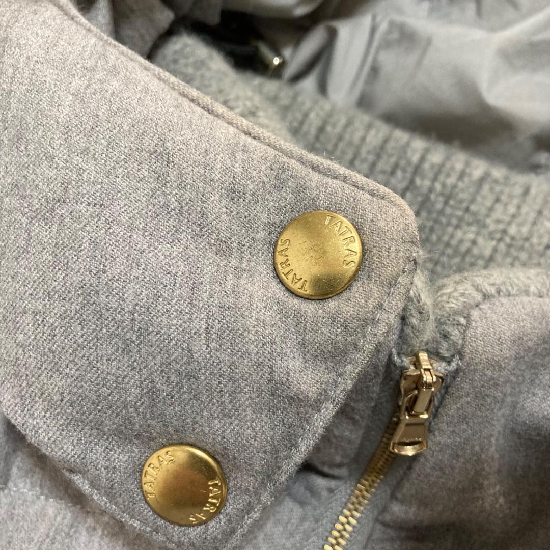 14098タトラス ルセラ ファー ダウンベスト グレー LTA184572 S