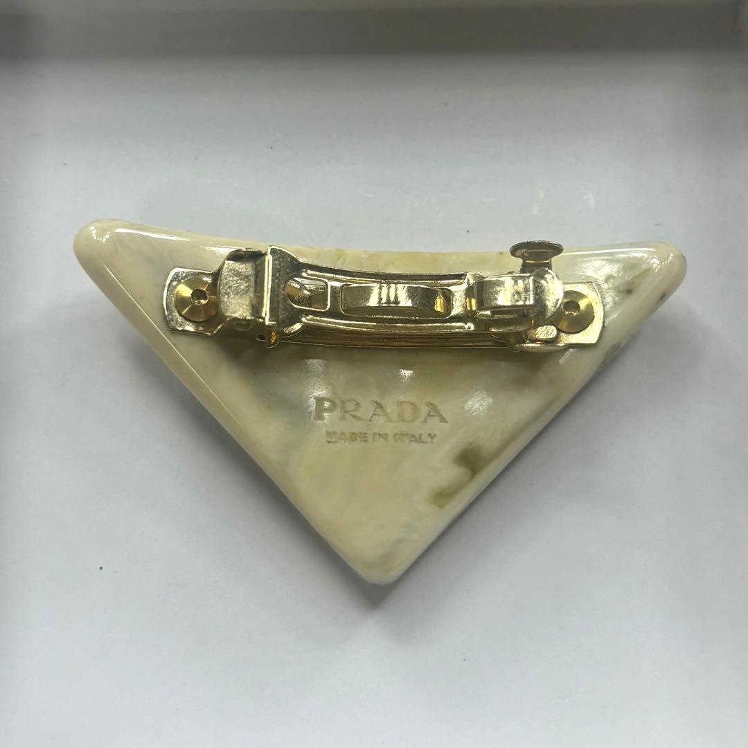 m*︎様 PRADA プラダ プレックス ヘアクリップ ヘアピン アイボリー