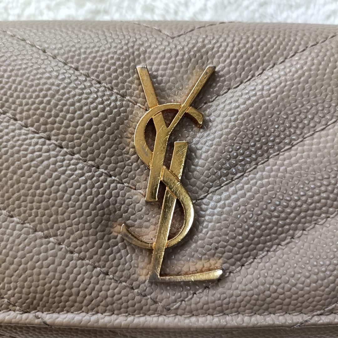 ​極美品♪サンローラン 6連キーケース マトラッセ キャビアスキン ゴールド金具