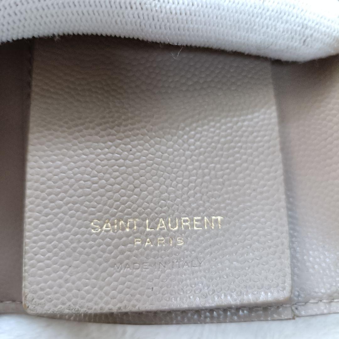 ​極美品♪サンローラン 6連キーケース マトラッセ キャビアスキン ゴールド金具