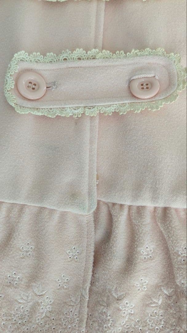 リズリサ　ポンチョ　コート　ケープ　ピンク アウター　ファー