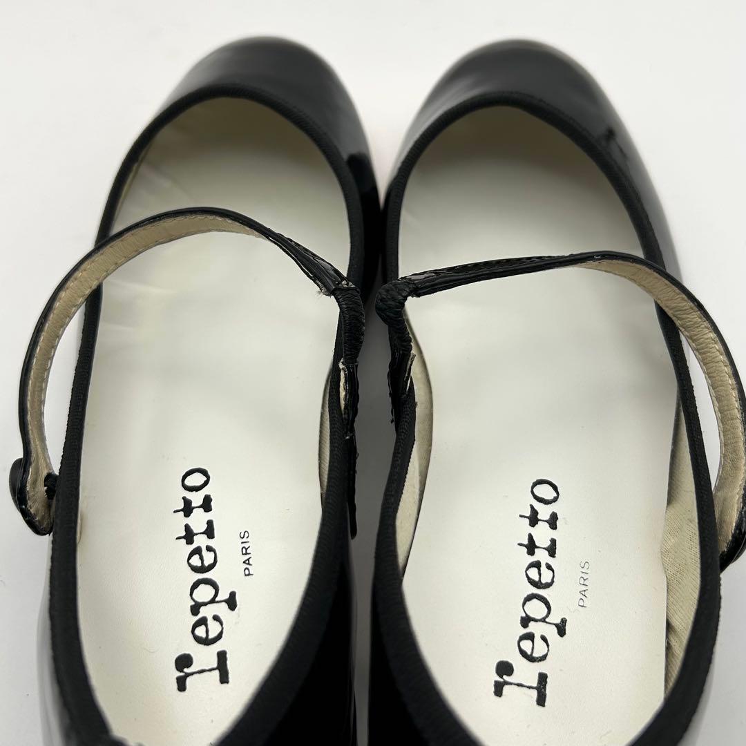 未使用級✨ repetto 【38】 パンプス ローズ メリージェーン ブラック