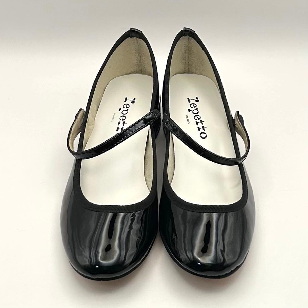 未使用級✨ repetto 【38】 パンプス ローズ メリージェーン ブラック