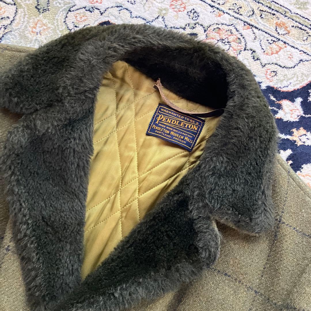 Pendleton ウール　ランチコート　カーキ　70s