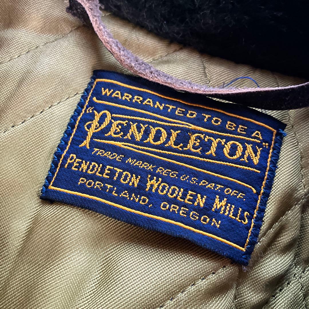 Pendleton ウール　ランチコート　カーキ　70s
