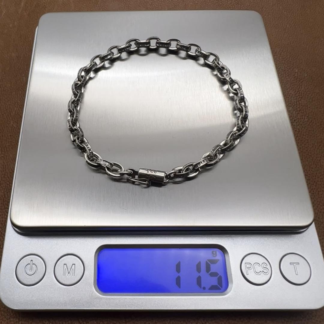 ペーパーチェーン ブレスレット シルバー 925 20cm 4204