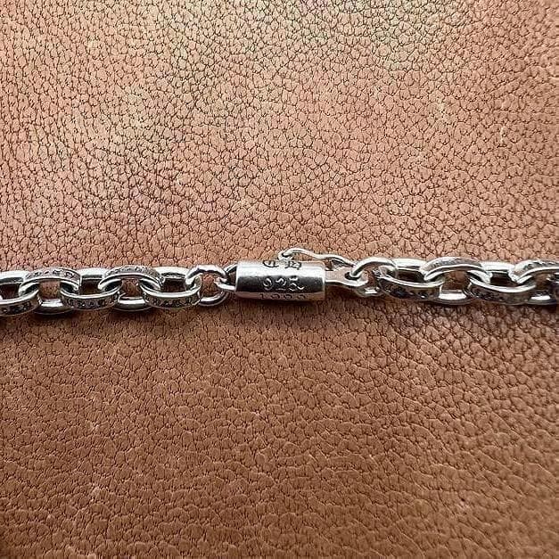 ペーパーチェーン ブレスレット シルバー 925 20cm 4204