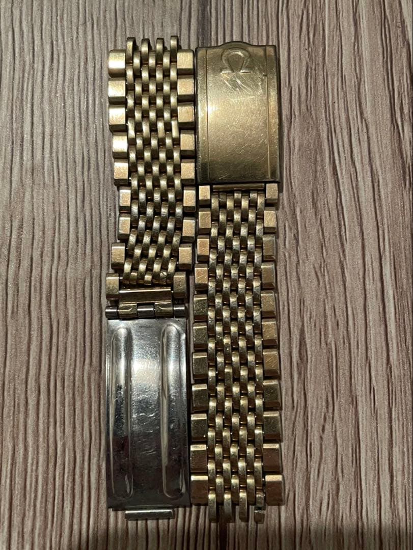 オメガ 純正ブレス 金メッキ 1037 ジャンク 美品