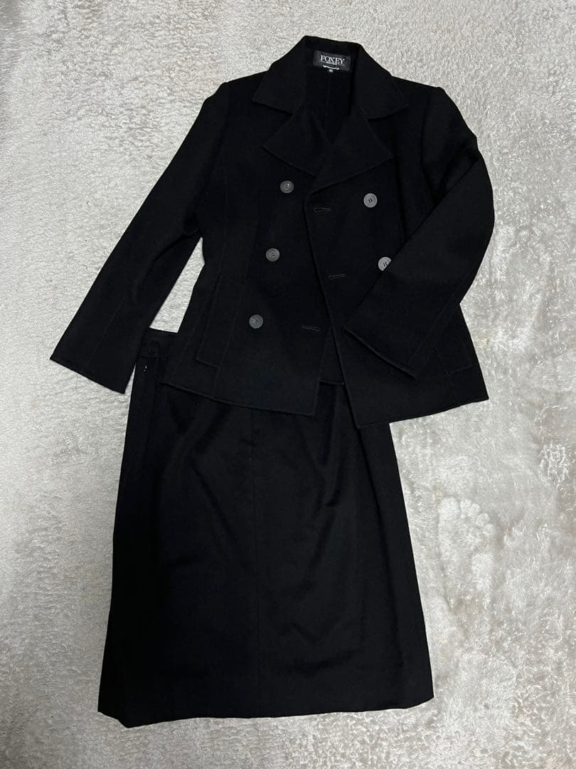 い*ん様 希少 FOXEY BOUTIQUE コート セットアップ カシミヤ90