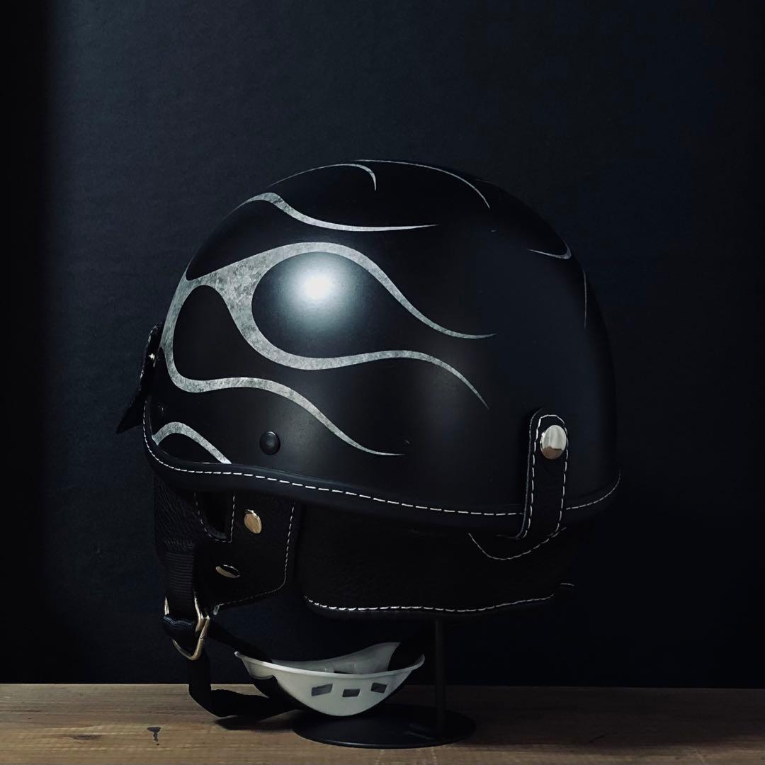 ポリスヘルメット　ショーティー　ポリヘル　新品未使用　エイジング加工　小帽体