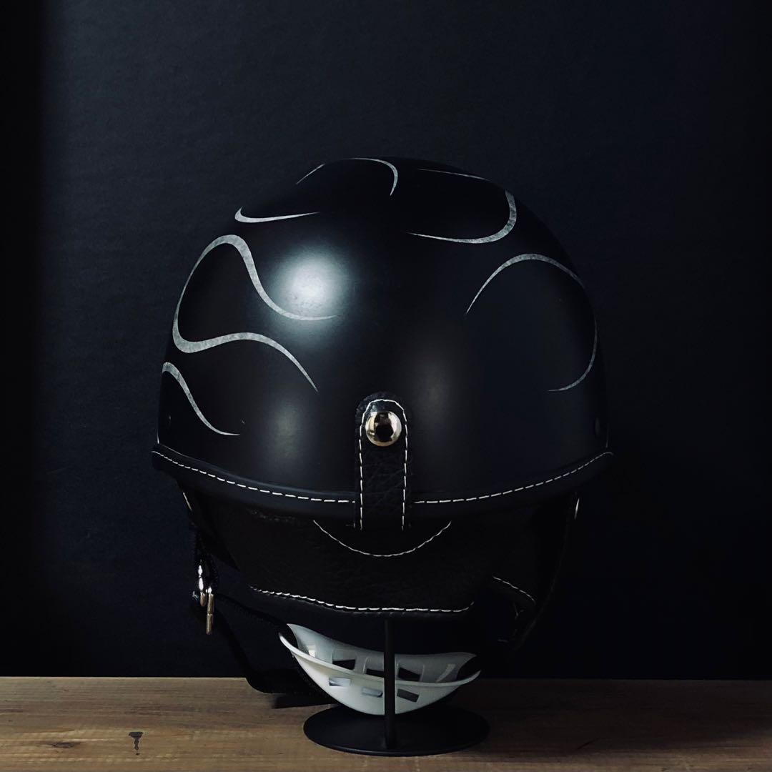 ポリスヘルメット　ショーティー　ポリヘル　新品未使用　エイジング加工　小帽体