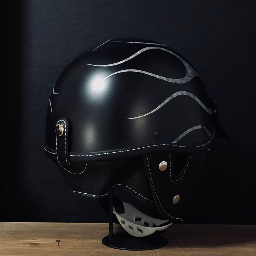 ポリスヘルメット　ショーティー　ポリヘル　新品未使用　エイジング加工　小帽体