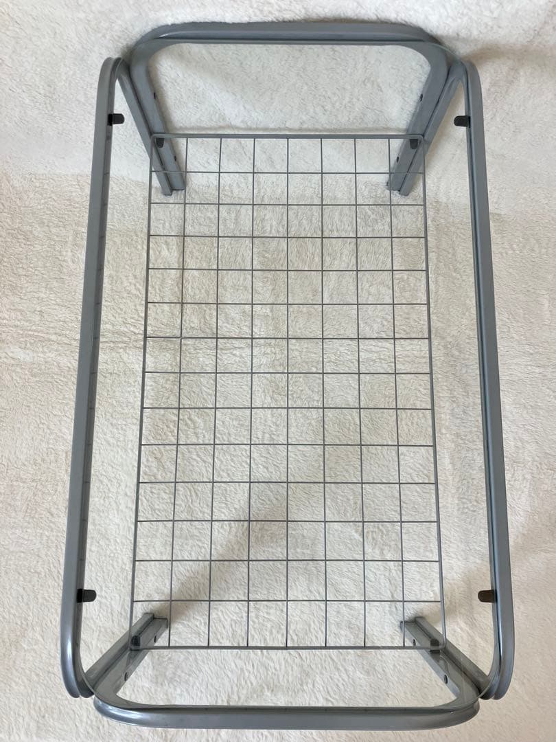 のの　ガラステーブル 昭和 シルバーグレー アイアンフレーム 引き取り可能