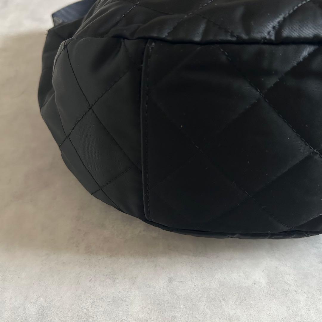 完売品ラシットキルティングショルダーバッグブラック