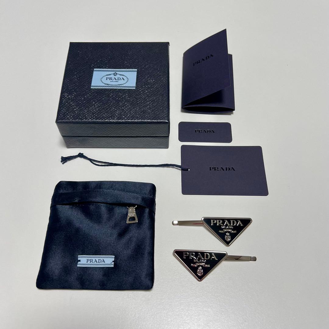 【美品】PRADA ヘアピン 2個セット