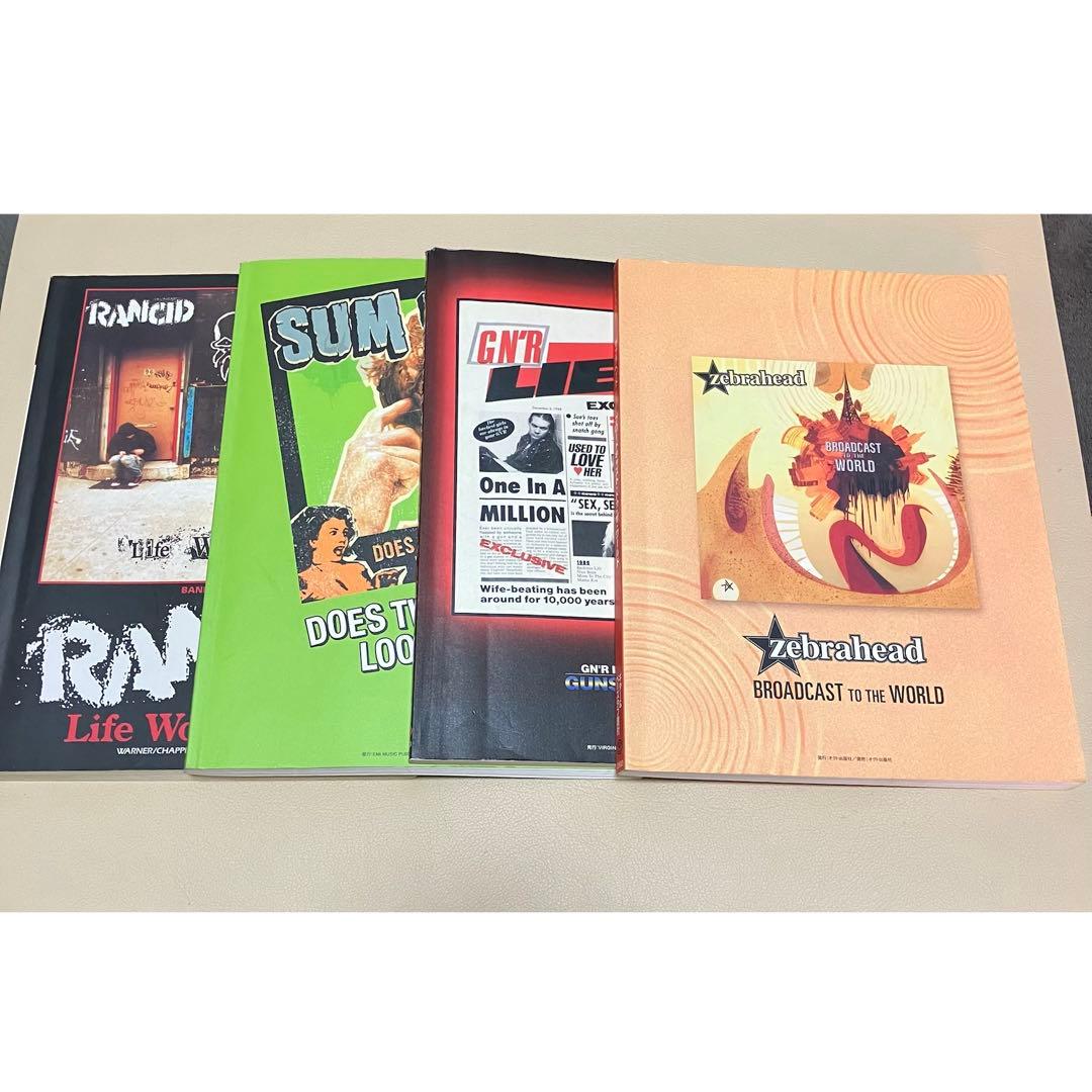 バンドスコアセット Rancid, Guns N' Roses, 他