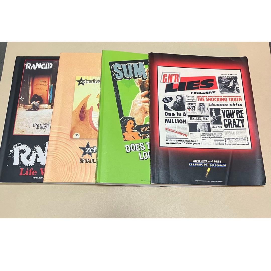 バンドスコアセット Rancid, Guns N' Roses, 他