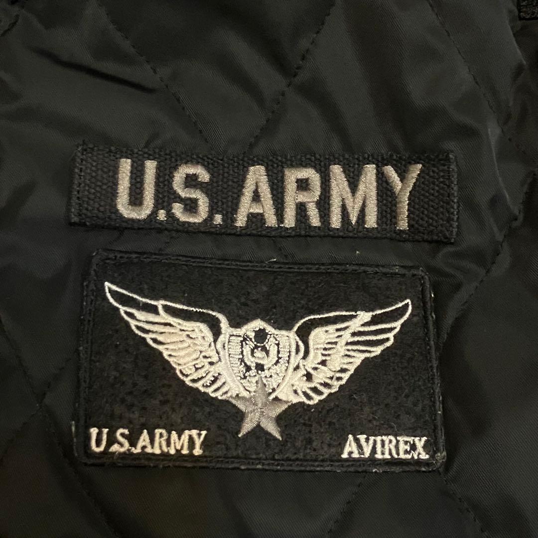 AVIREX CWVジャケット キルティング 中綿 イーグル ワッペン 刺繍