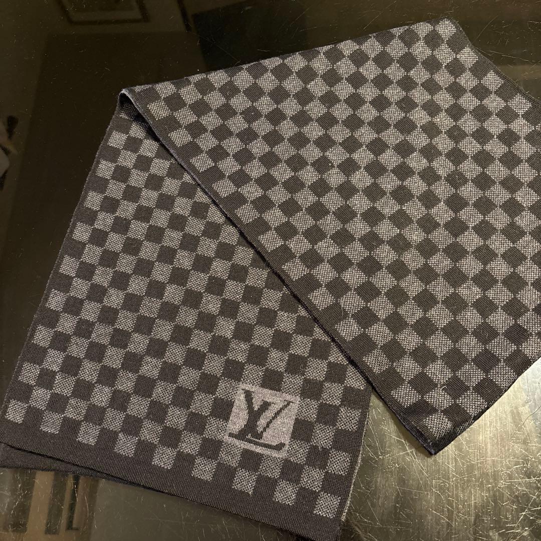 LOUIS VUITTON ダミエ　エシャルプ　マフラー　美品