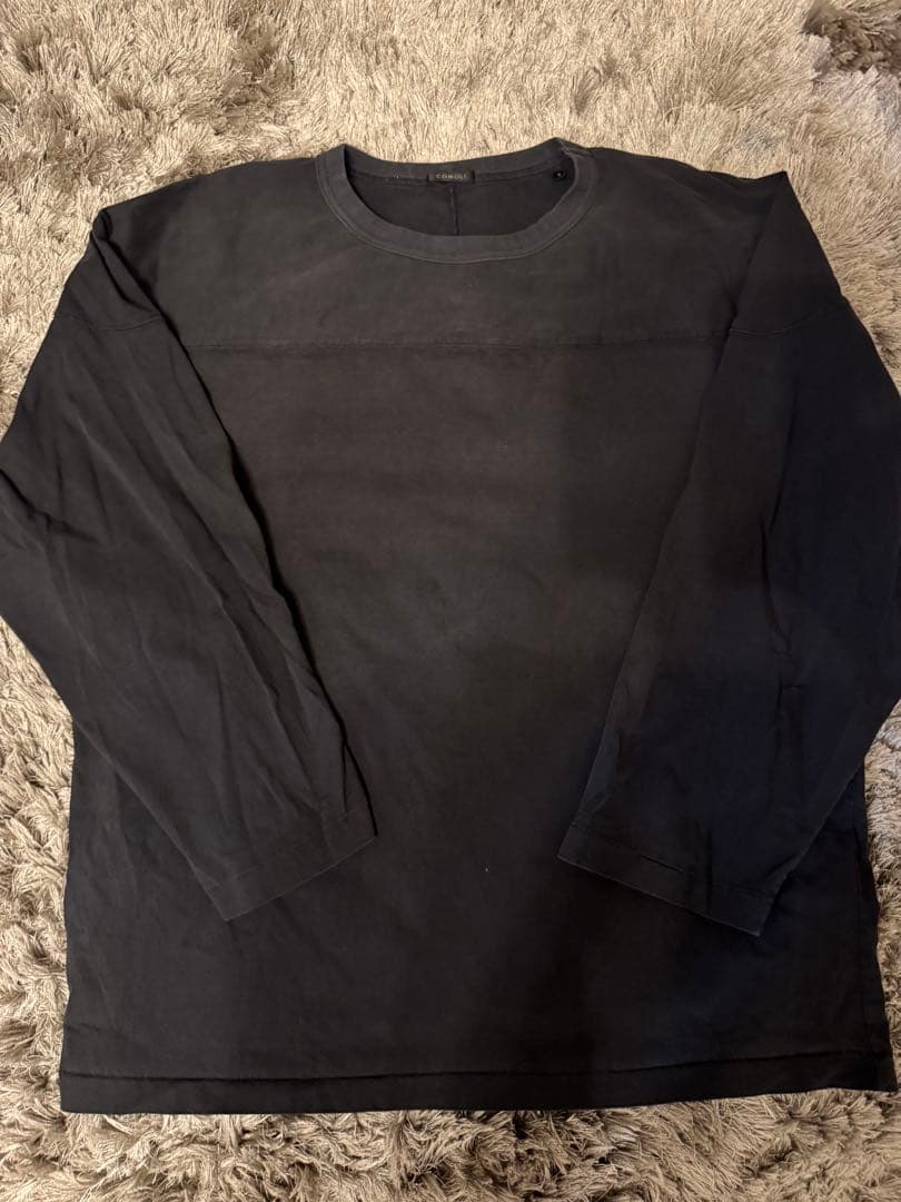 comoli フットボールTシャツ 3サイズ ネイビー