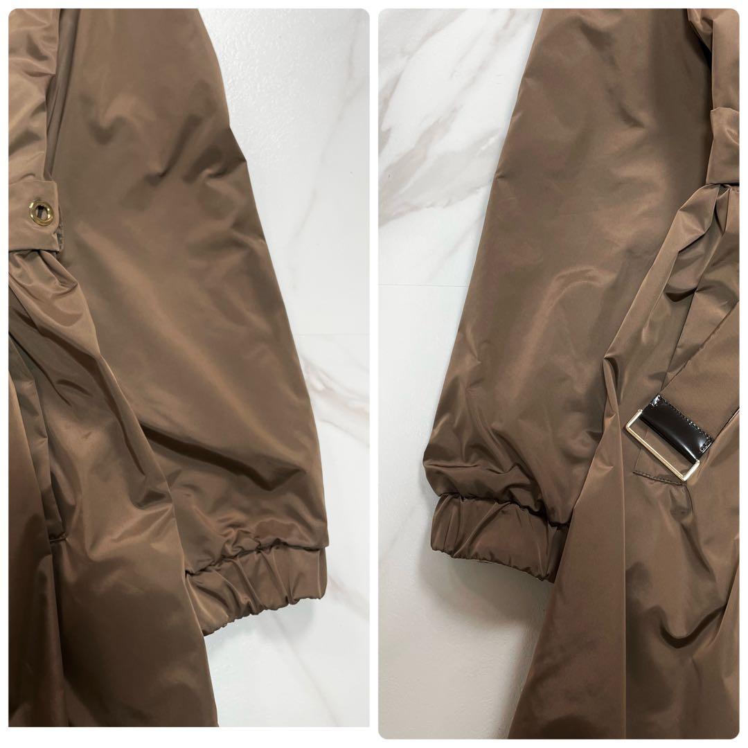 未使用級✨MaxMaraTheCubeリバーシブルタフタフーデットコート4way