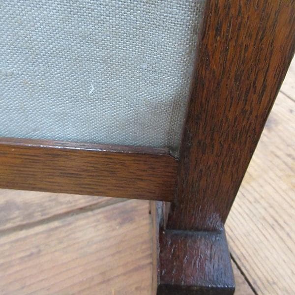 イギリス アンティーク 家具 ファイヤースクリーン 衝立 刺繍 英国 6940d