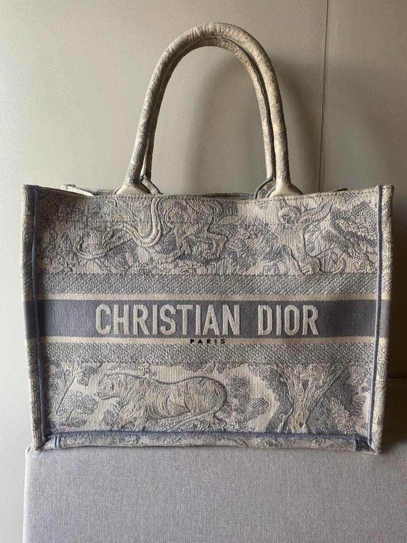 【正規品】ディオール ブックトート トワルドゥジュイ ミディアム