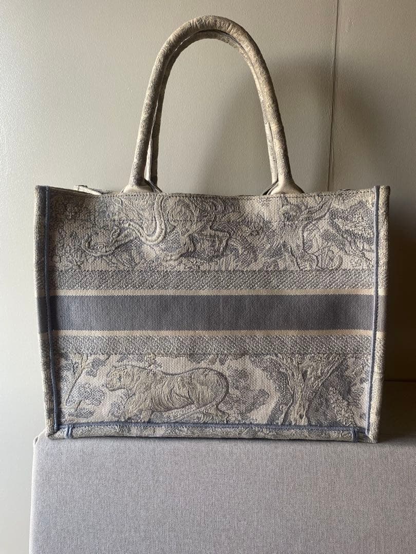 【正規品】ディオール ブックトート トワルドゥジュイ ミディアム