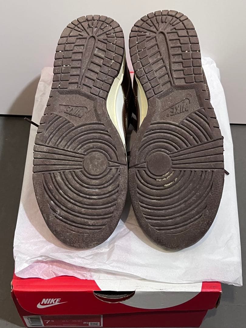 24.5 Nike Dunk Low ブラウン/ホワイト 一度だけ着用
