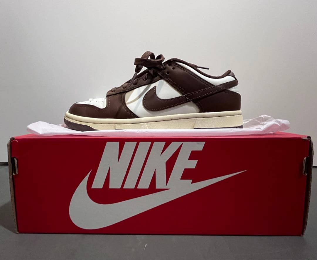 24.5 Nike Dunk Low ブラウン/ホワイト 一度だけ着用