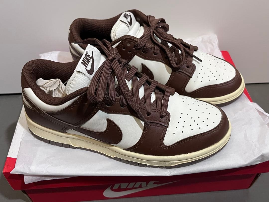 24.5 Nike Dunk Low ブラウン/ホワイト 一度だけ着用