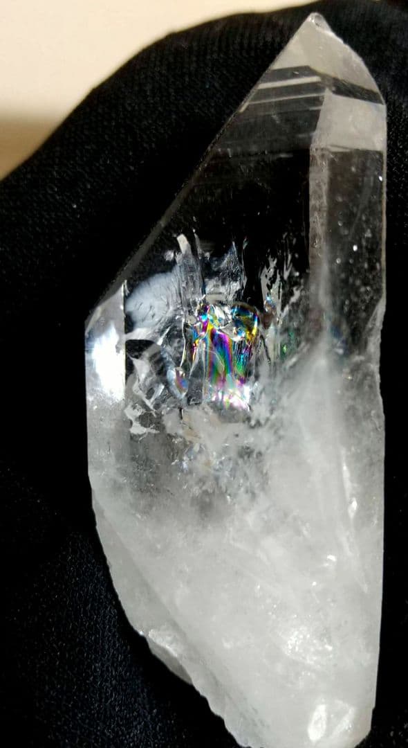 コエポン　2点おまとめ　アーカンソー産クラスター　レインボー入り　シトリン