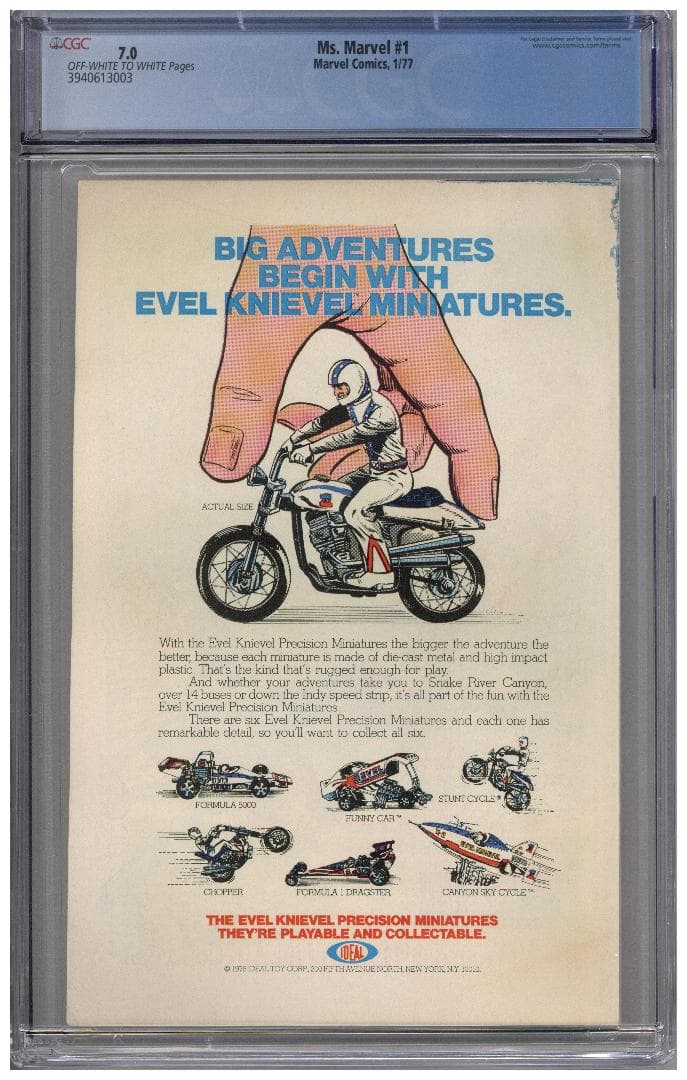 アメコミリーフ　Ms. Marvel #1 1977 CGC 7.0