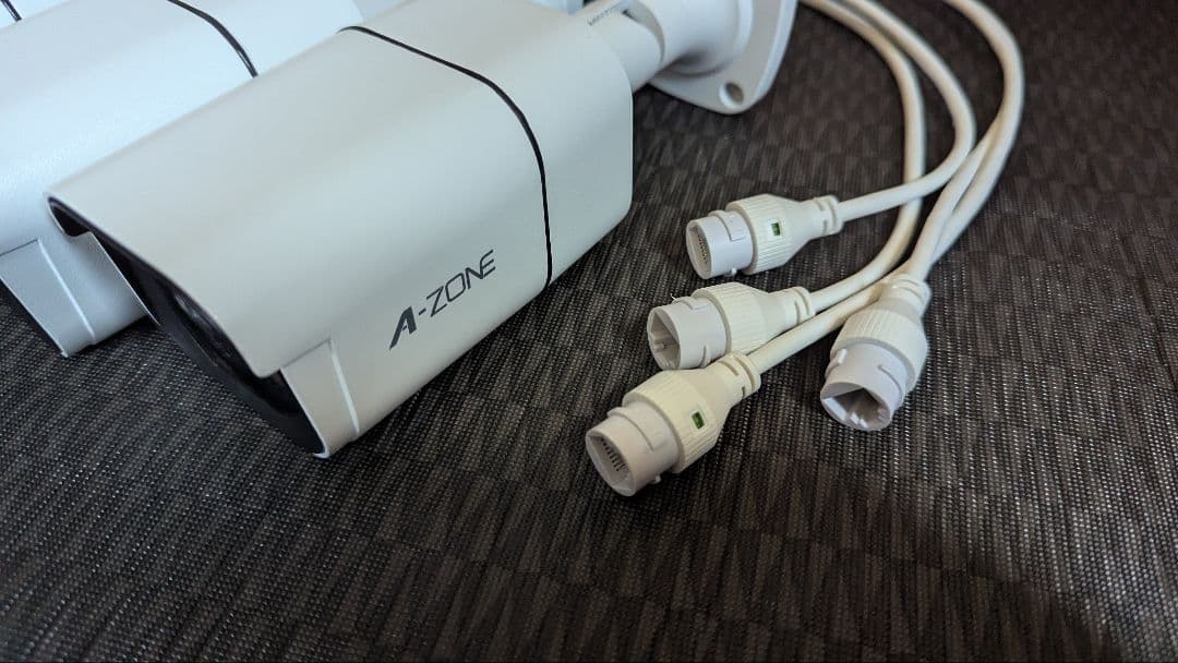 A-ZONE 800万画素 POE給電防犯カメラキット