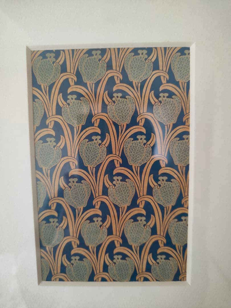 フランスアンティーク　 額縁　ウイリアムモリスポストカード付き