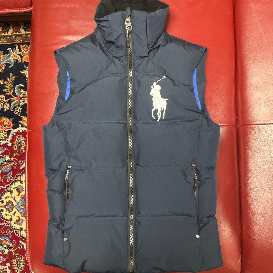 【美品】Polo Ralph Lauren ネイビー ダウンベスト M