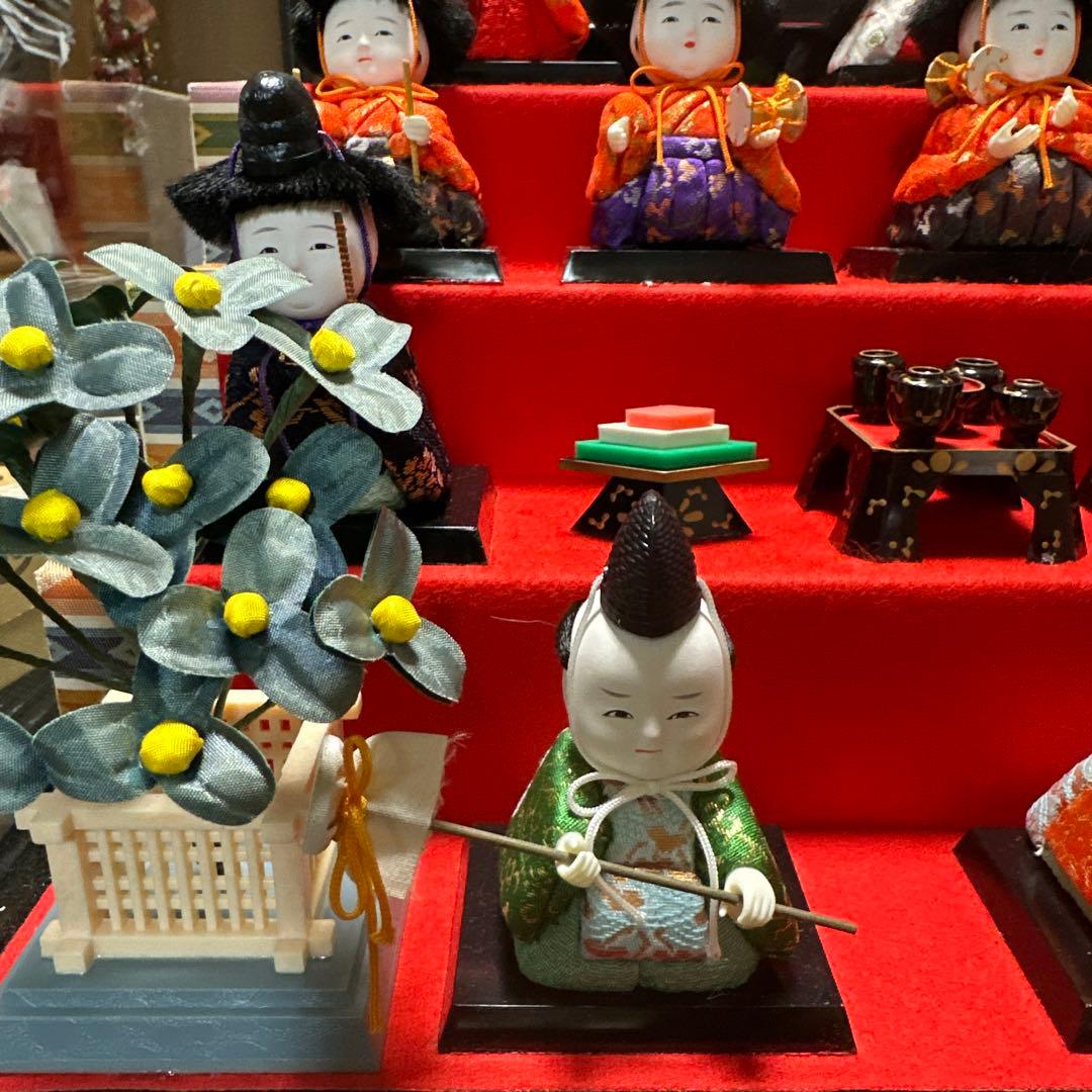3805▼お雛様　久月木目込み五段飾り雛人形