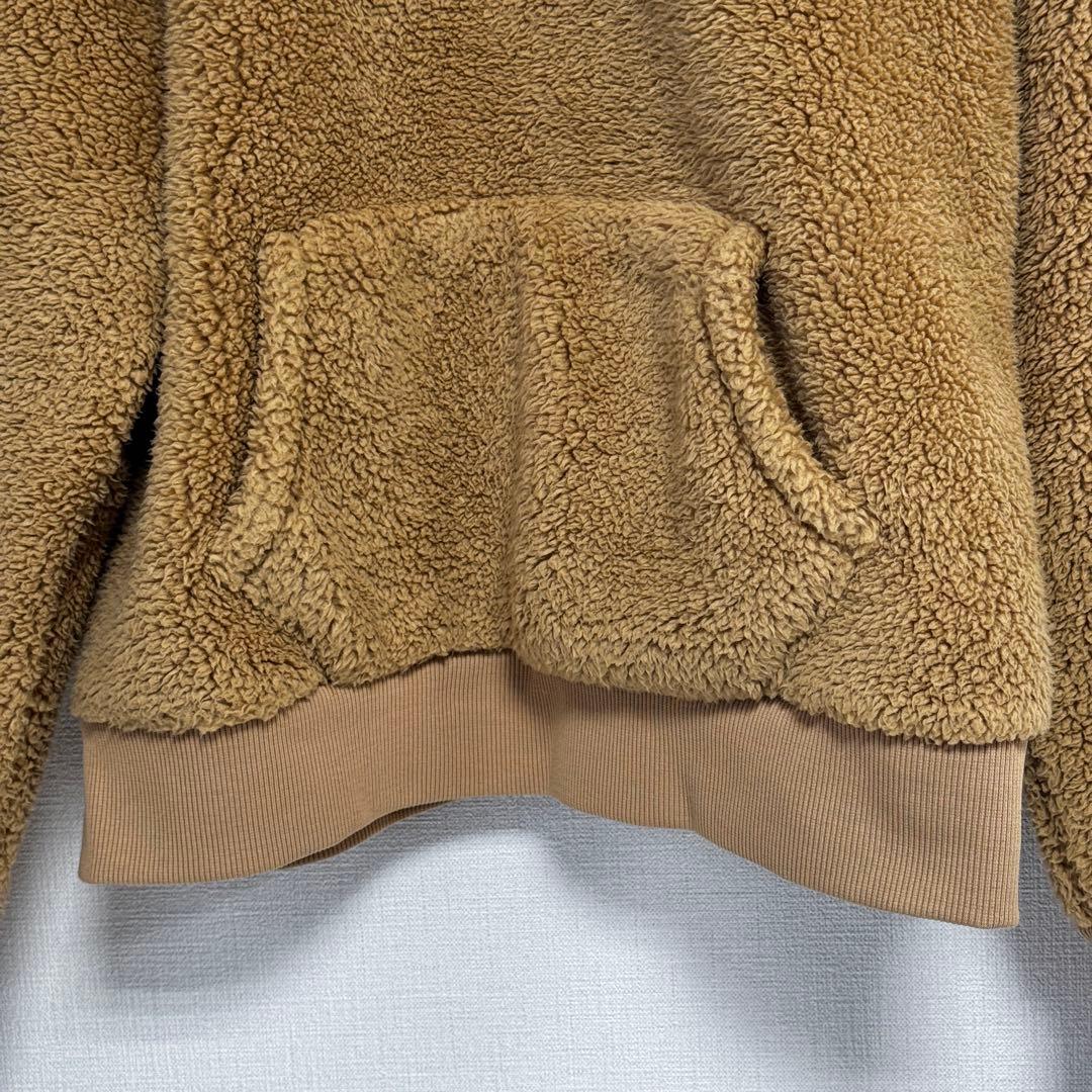 レア ラルフローレン プルオーバーもこもこパーカー　ビッグポニー刺繍　キャメル