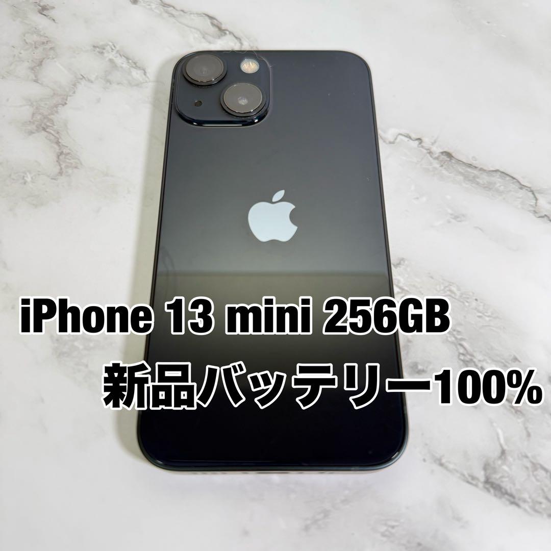 ★バッテリー100% iPhone 13 mini 256GB SIMフリー