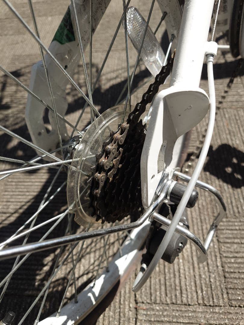 Citroën ホワイト 折りたたみ自転車 7段変速