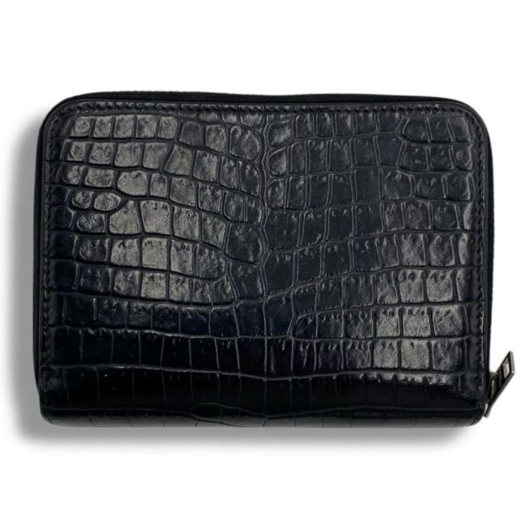 美品 サンローラン YSL カサンドラ レザー 財布 折財布 ウォレット 型押し
