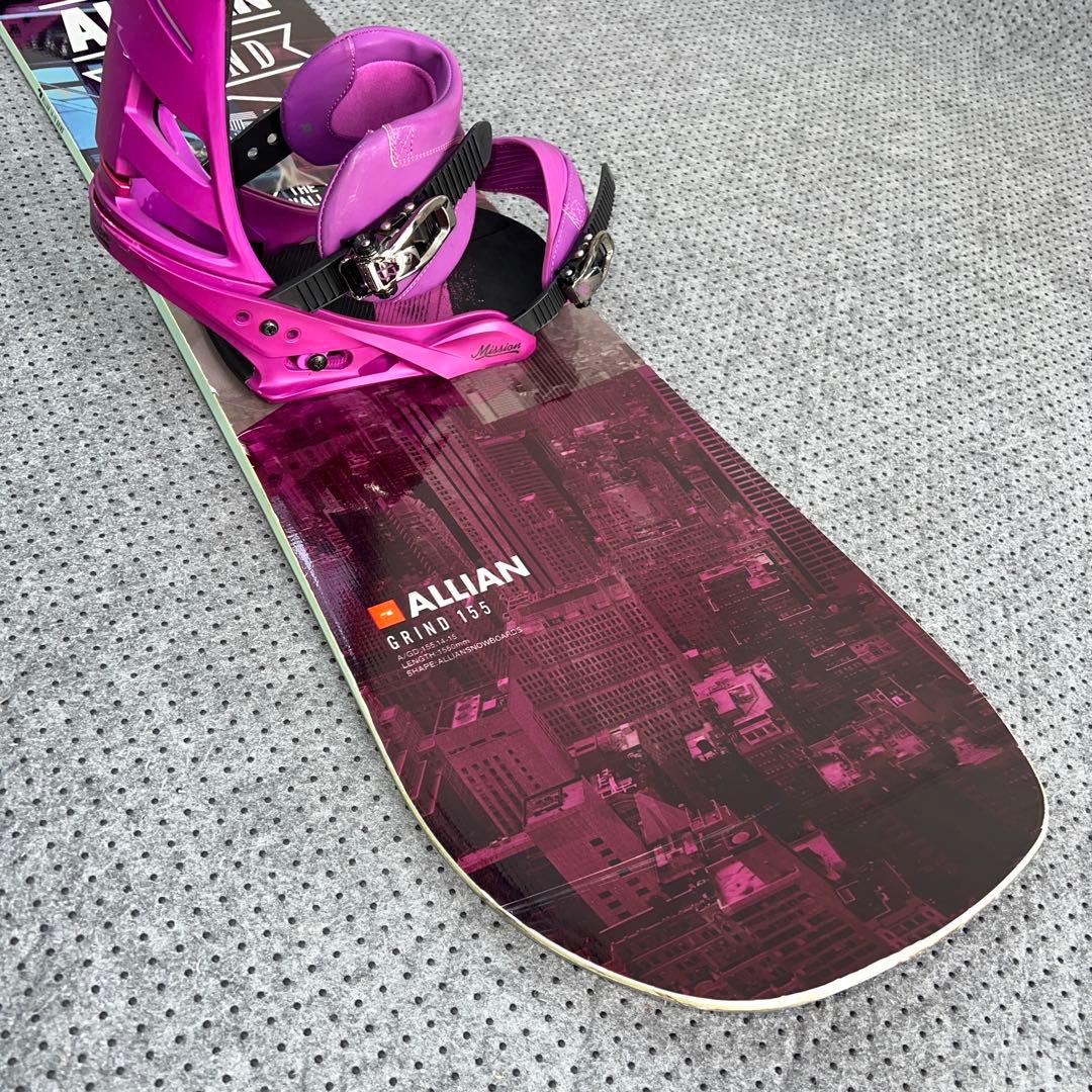 数回使用 155cm ALLIAN GRIND×BURTON MISSION M