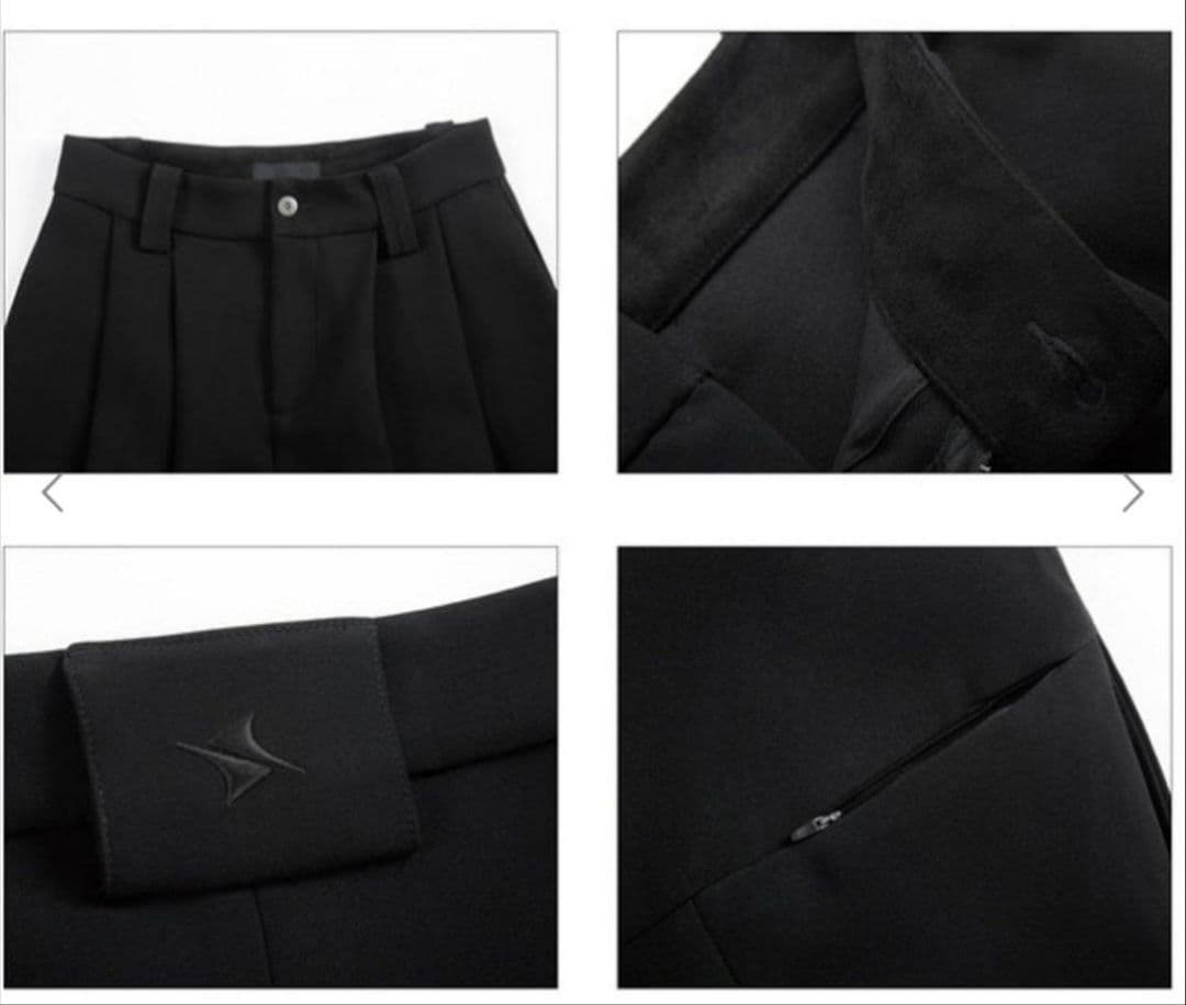 BAOVICTO Pleated Wide-leg Pants変形ワイドパンツ