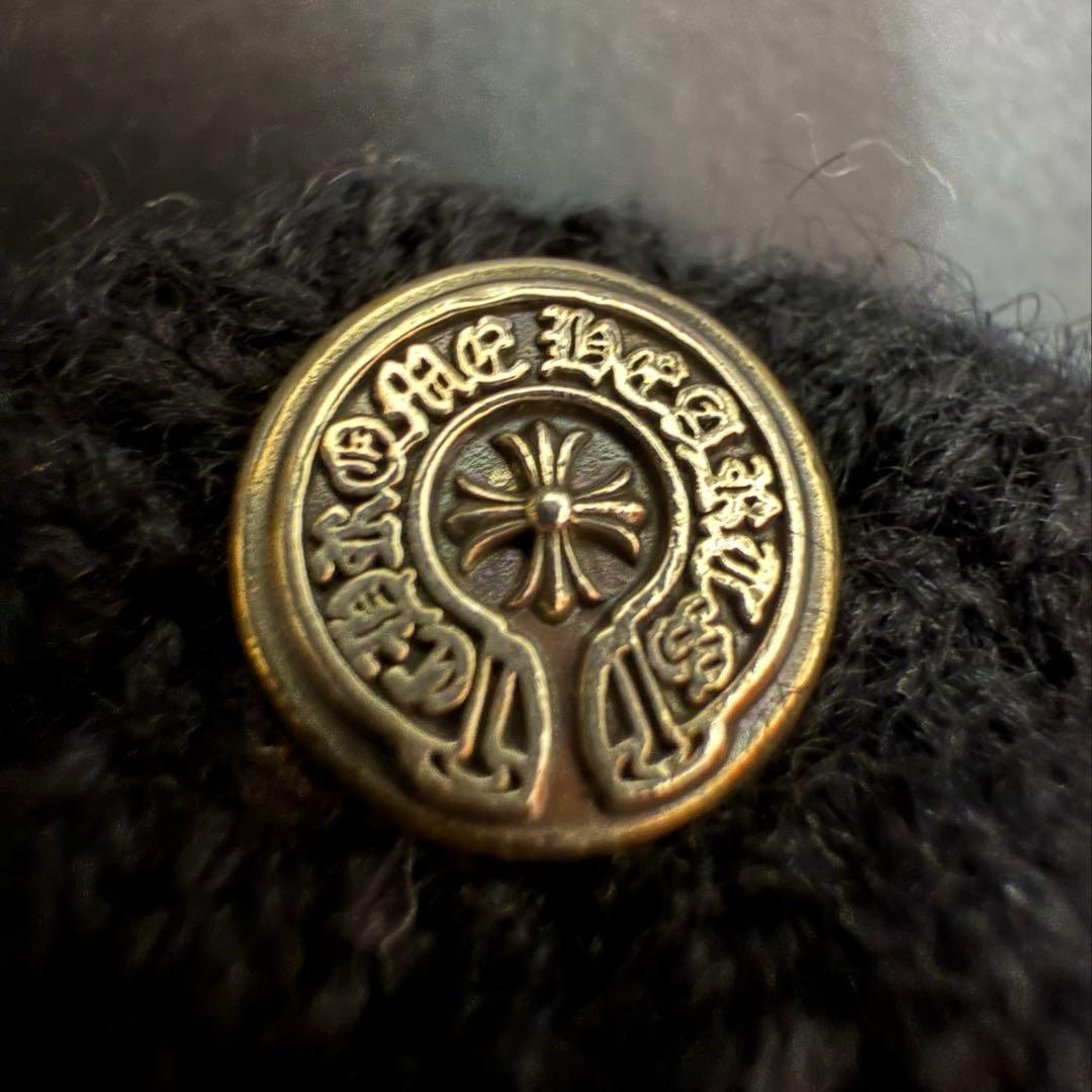 新品未使用　クロムハーツ カシミヤ1クロスパッチビーニー ニット帽